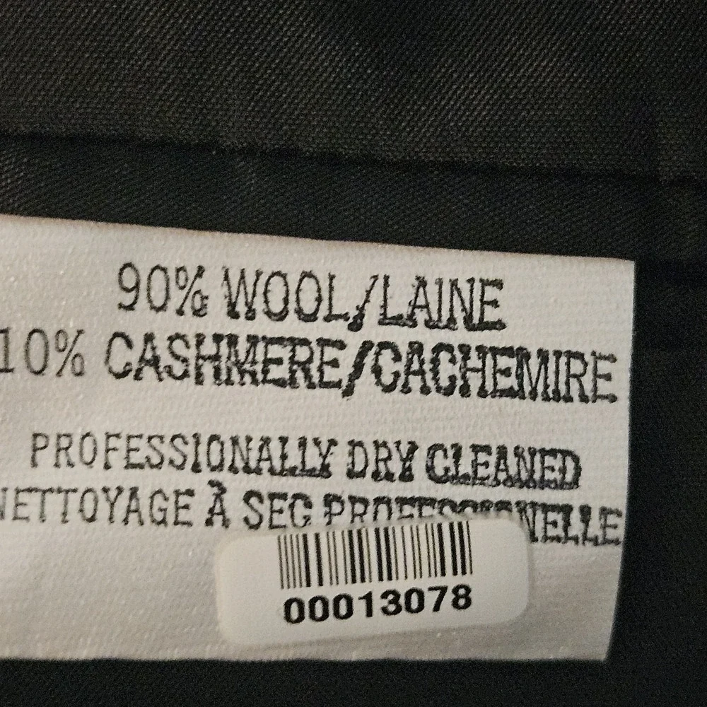 Coppley Zegna Blazer Sportcoat 46 Wool & Cashmere ITALY‎ Jacket Black & Copper